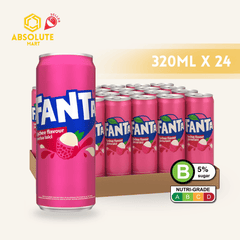 FANTA Lychee 320ML X 24 (CAN) - ABSOLUTE MARTFANTA Lychee 320ML X 24 (CAN)Fruity Sparkling Drinks