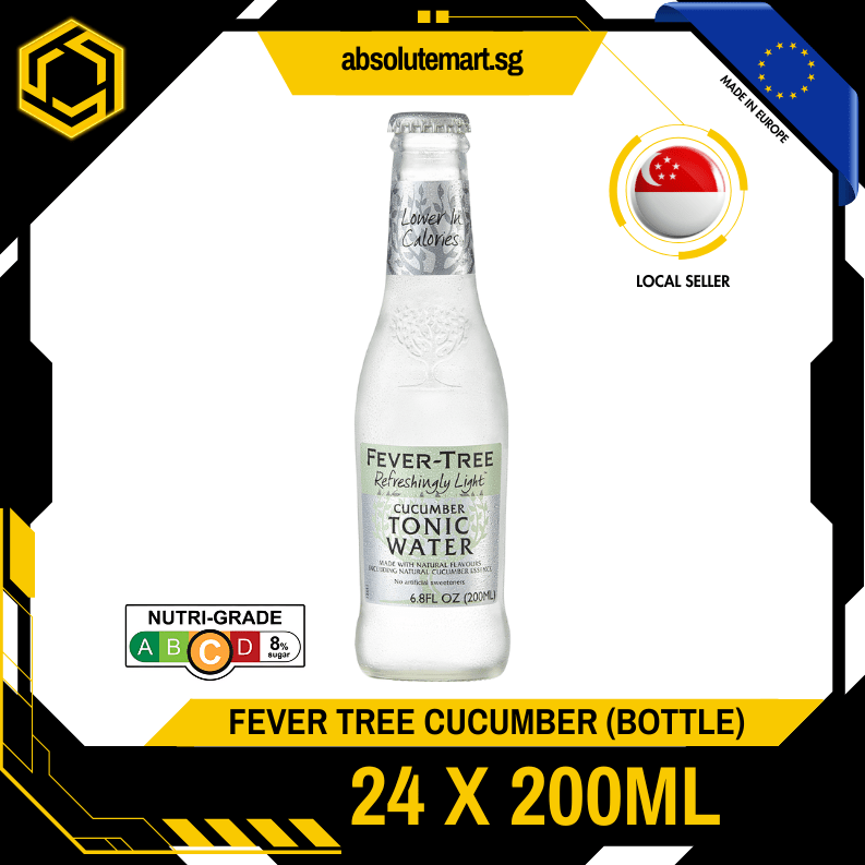 FEVER TREE Premium Light Cucumber Tonic Water 200ML X 24 (GLASS) - ABSOLUTE MARTFEVER TREE Premium Light Cucumber Tonic Water 200ML X 24 (GLASS)