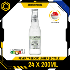 FEVER TREE Premium Light Cucumber Tonic Water 200ML X 24 (GLASS) - ABSOLUTE MARTFEVER TREE Premium Light Cucumber Tonic Water 200ML X 24 (GLASS)