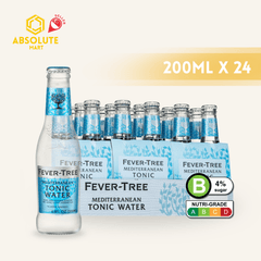 FEVER TREE Premium Light Mediterranean Tonic Water 200ML X 24 (GLASS) - ABSOLUTE MARTFEVER TREE Premium Light Mediterranean Tonic Water 200ML X 24 (GLASS)Tonic & Mixers