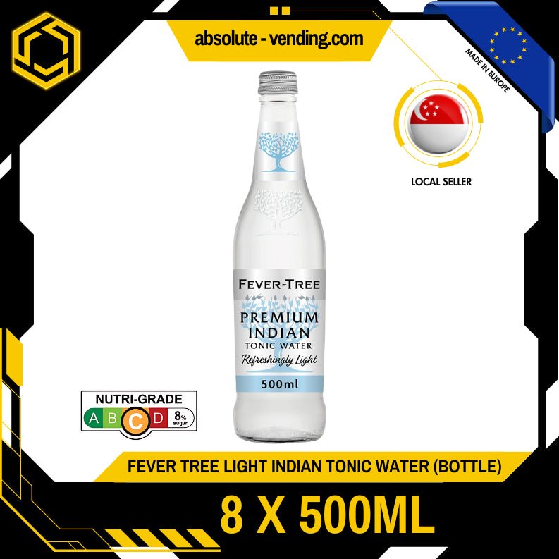 FEVER TREE Premium Light Mediterranean Tonic Water 500ML X 8 (GLASS) - ABSOLUTE MARTFEVER TREE Premium Light Mediterranean Tonic Water 500ML X 8 (GLASS)