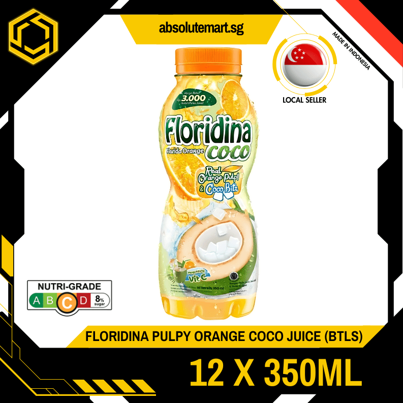 FLORIDINA Orange & Coconut Juice 350ML X 12 (BOTTLE) - ABSOLUTE MARTFLORIDINA Orange & Coconut Juice 350ML X 12 (BOTTLE)