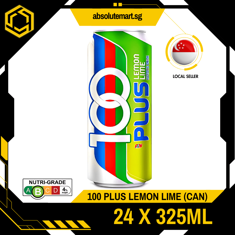F&N 100 Plus Lemon Lime 325ML X 24 (CAN) - ABSOLUTE MARTF&N 100 Plus Lemon Lime 325ML X 24 (CAN)