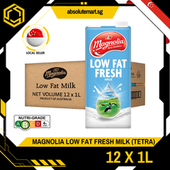 F&N MAGNOLIA LOW FAT FRESH MILK 1L X 12 (TETRA) - ABSOLUTE MARTF&N MAGNOLIA LOW FAT FRESH MILK 1L X 12 (TETRA)