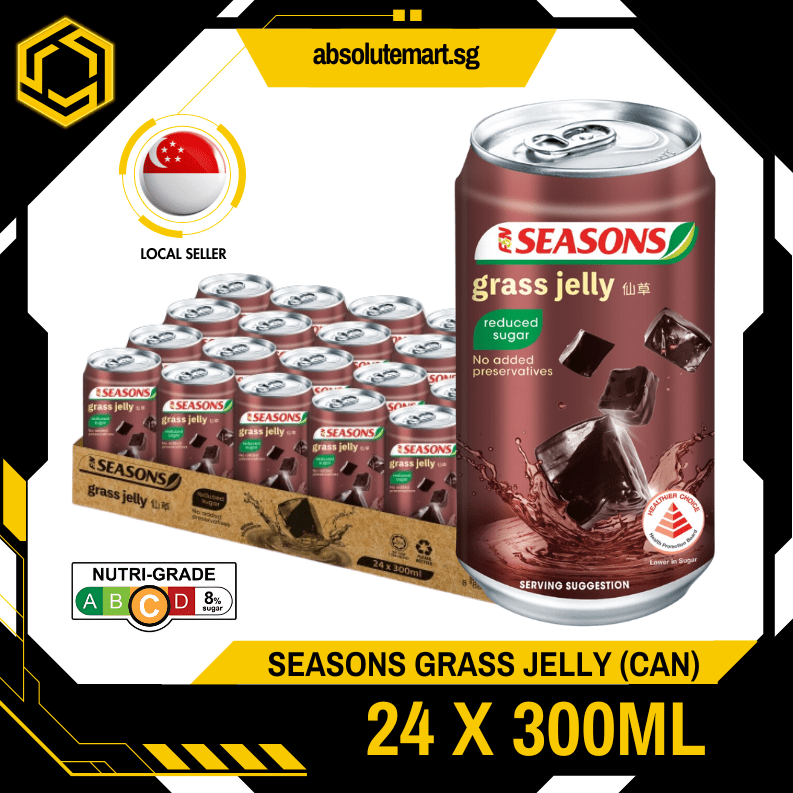 F&N SEASONS Grass Jelly 300ML X 24 (CAN) - ABSOLUTE MARTF&N SEASONS Grass Jelly 300ML X 24 (CAN)
