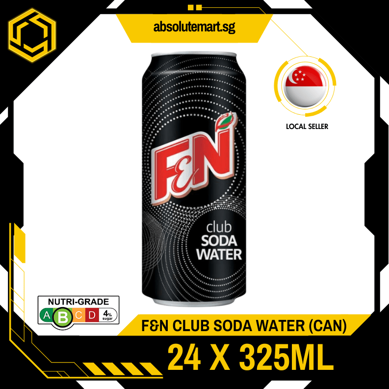 F&N Soda Water 325ML X 24 (CAN) - ABSOLUTE MARTF&N Soda Water 325ML X 24 (CAN)