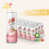F&N Sparkling Korean Peach Zero 325ML X 24 (CAN) - ABSOLUTE MARTF&N Sparkling Korean Peach Zero 325ML X 24 (CAN)Fruity Sparkling Drinks