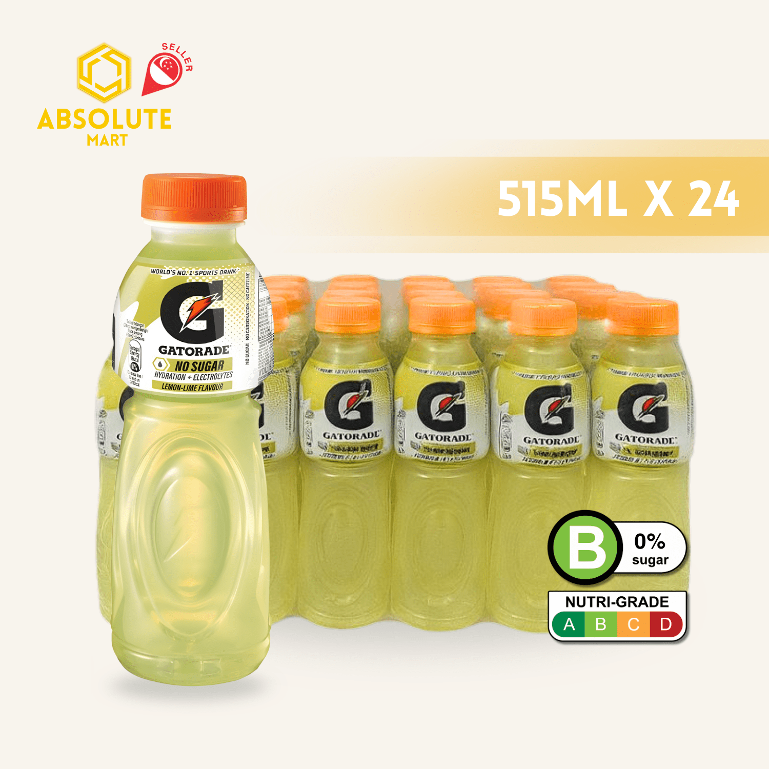 GATORADE Lemon Lime 515ML X 24 (BOTTLES) - ABSOLUTE MARTGATORADE Lemon Lime 515ML X 24 (BOTTLES)Isotonic Drinks