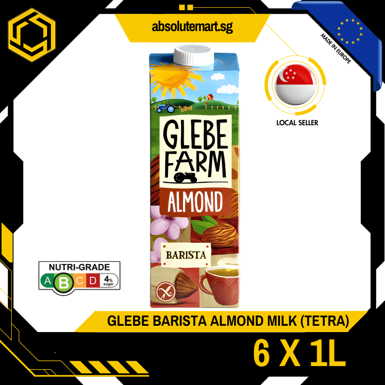 GLEBE FARM Barista Edition Almond Milk 1L X 6 (TETRA) (New Stock) - ABSOLUTE MARTGLEBE FARM Barista Edition Almond Milk 1L X 6 (TETRA) (New Stock)