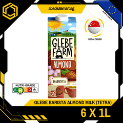 GLEBE FARM Barista Edition Almond Milk 1L X 6 (TETRA) (New Stock) - ABSOLUTE MARTGLEBE FARM Barista Edition Almond Milk 1L X 6 (TETRA) (New Stock)