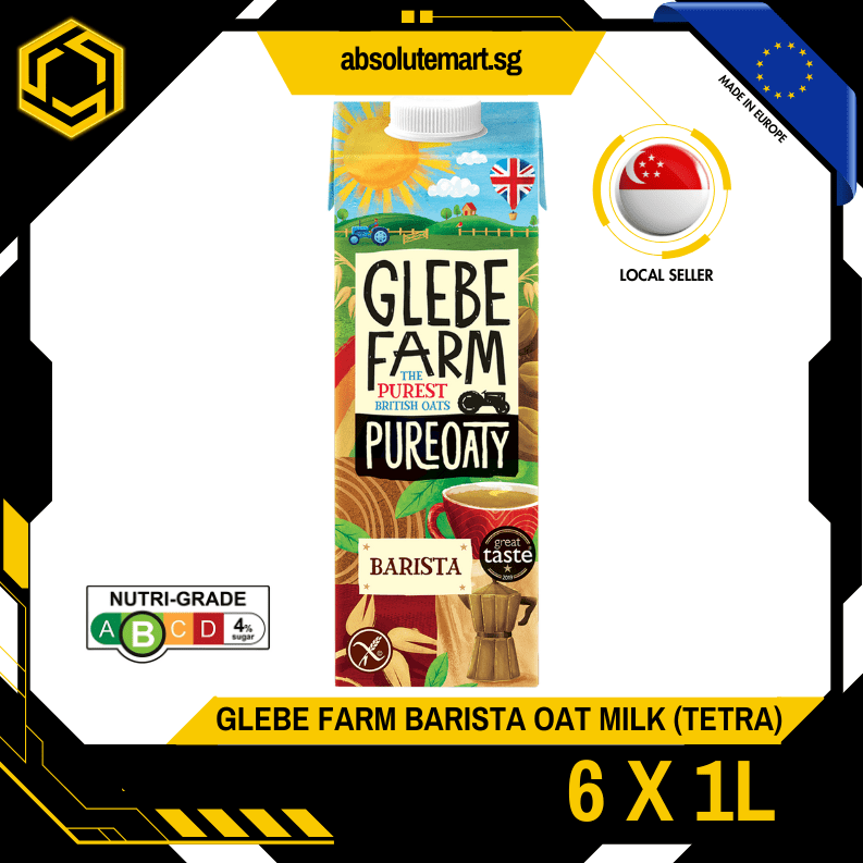GLEBE FARM Barista Edition Oat Milk 1L X 6 (TETRA) (New Stock) - ABSOLUTE MARTGLEBE FARM Barista Edition Oat Milk 1L X 6 (TETRA) (New Stock)