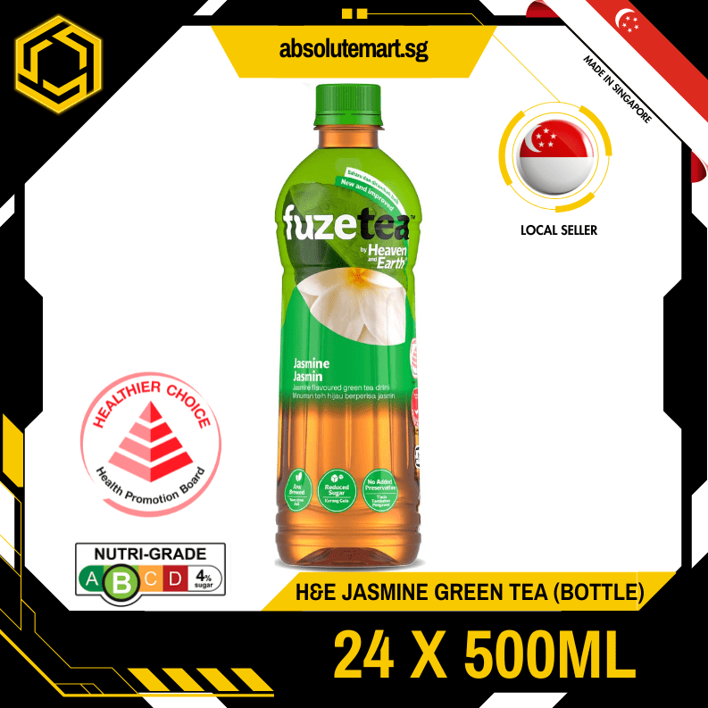 H&E Fuze Green Tea 500ML X 24 (BOTTLES) - ABSOLUTE MARTH&E Fuze Green Tea 500ML X 24 (BOTTLES)