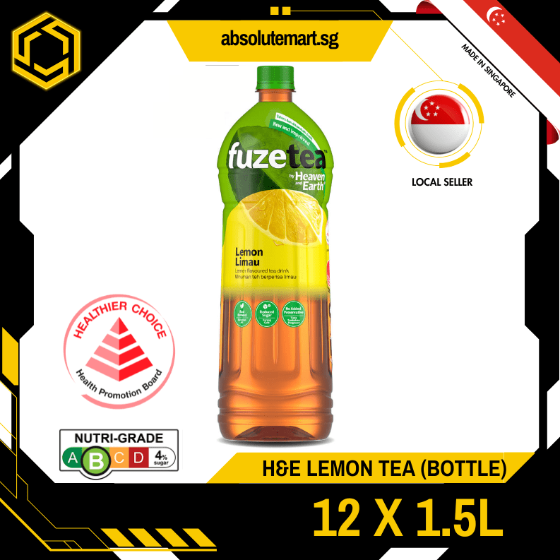 H&E Fuze Lemon Tea 1.5L X 12 (BOTTLES) - ABSOLUTE MARTH&E Fuze Lemon Tea 1.5L X 12 (BOTTLES)