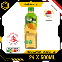 H&E Fuze Mango Tea 500ML X 24 (BOTTLE) - ABSOLUTE MARTH&E Fuze Mango Tea 500ML X 24 (BOTTLE)