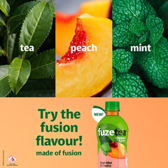H&E Fuze Peach Mint Tea 500ML X 24 (BOTTLE) - ABSOLUTE MARTH&E Fuze Peach Mint Tea 500ML X 24 (BOTTLE)