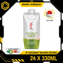 IF 100% Coconut Water 330ML X 24 (TETRA) - ABSOLUTE MARTIF 100% Coconut Water 330ML X 24 (TETRA)