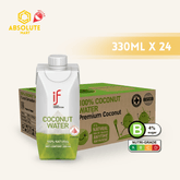 IF 100% Coconut Water 330ML X 24 (TETRA) - ABSOLUTE MARTIF 100% Coconut Water 330ML X 24 (TETRA)Coconut Water