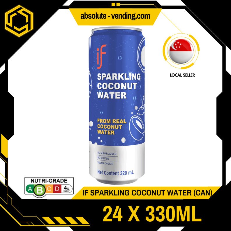 IF Sparkling Coconut Water 330ML X 24 (CAN) - ABSOLUTE MARTIF Sparkling Coconut Water 330ML X 24 (CAN)