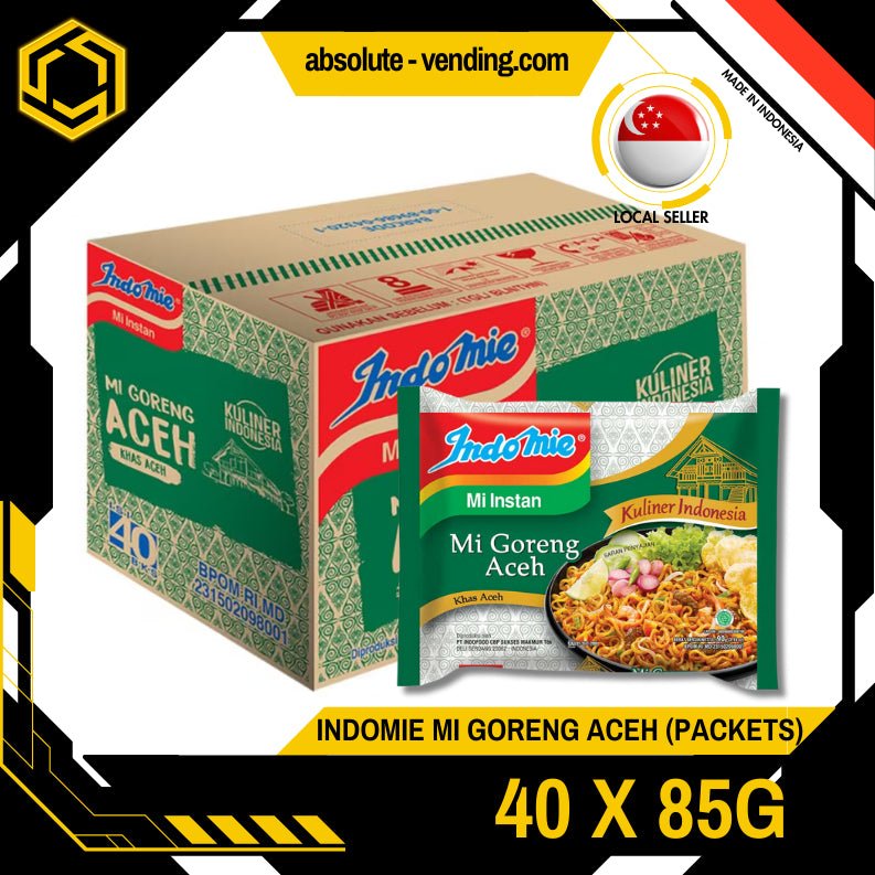 INDOMIE Mee Goreng Aceh 40 PACK X 90G (PACKETS) - ABSOLUTE MARTINDOMIE Mee Goreng Aceh 40 PACK X 90G (PACKETS)