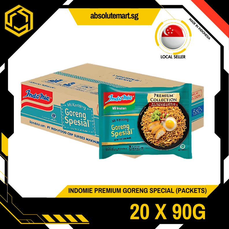 INDOMIE Premium Goreng Special 20 Pack X 90G (PACKETS) - ABSOLUTE MARTINDOMIE Premium Goreng Special 20 Pack X 90G (PACKETS)