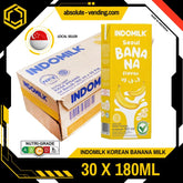 INDOMILK Korean Banana Milk 180ML X 30 (TETRA) - ABSOLUTE MARTINDOMILK Korean Banana Milk 180ML X 30 (TETRA)