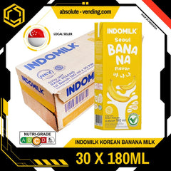 INDOMILK Korean Banana Milk 180ML X 30 (TETRA) - ABSOLUTE MARTINDOMILK Korean Banana Milk 180ML X 30 (TETRA)