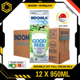 INDOMILK UHT Full Cream Milk 950ML X 12 (TETRA) - ABSOLUTE MARTINDOMILK UHT Full Cream Milk 950ML X 12 (TETRA)