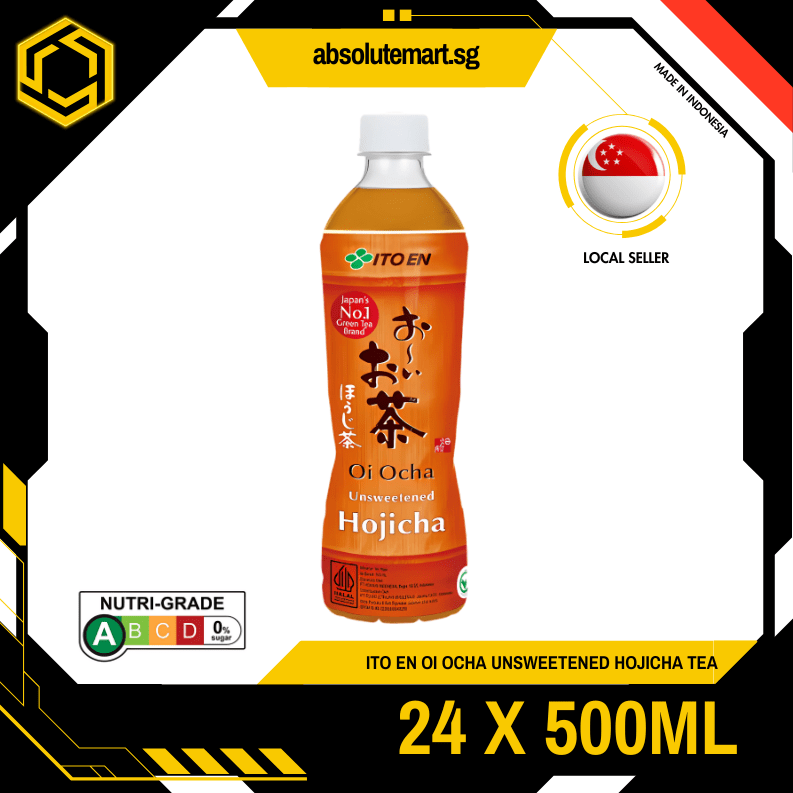 ITO EN Oi Ocha Unsweetened Houjicha Tea 500ML X 24 (BOTTLE) - ABSOLUTE MARTITO EN Oi Ocha Unsweetened Houjicha Tea 500ML X 24 (BOTTLE)