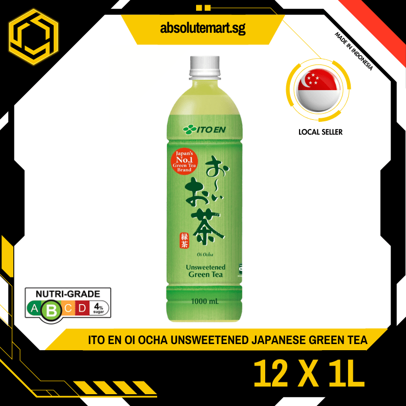 ITO EN Oi Ocha Unsweetened Japanese Green Tea 1L X 12 (BOTTLE) - ABSOLUTE MARTITO EN Oi Ocha Unsweetened Japanese Green Tea 1L X 12 (BOTTLE)