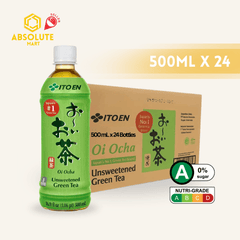 ITO EN Oi Ocha Unsweetened Japanese Green Tea 500ML X 24 (BOTTLE) - ABSOLUTE MARTITO EN Oi Ocha Unsweetened Japanese Green Tea 500ML X 24 (BOTTLE)Unflavoured Tea