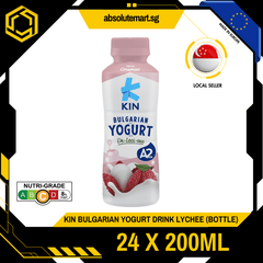 KIN Bulgarian Yogurt Drink Lychee 200ML X 24 (BOTTLE) - ABSOLUTE MARTKIN Bulgarian Yogurt Drink Lychee 200ML X 24 (BOTTLE)