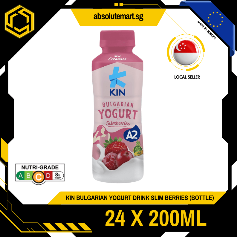 KIN Bulgarian Yogurt Drink Slim Berries 200ML X 24 (BOTTLE) - ABSOLUTE MARTKIN Bulgarian Yogurt Drink Slim Berries 200ML X 24 (BOTTLE)