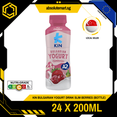KIN Bulgarian Yogurt Drink Slim Berries 200ML X 24 (BOTTLE) - ABSOLUTE MARTKIN Bulgarian Yogurt Drink Slim Berries 200ML X 24 (BOTTLE)