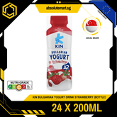 KIN Bulgarian Yogurt Drink Strawberry 200ML X 24 (BOTTLE) - ABSOLUTE MARTKIN Bulgarian Yogurt Drink Strawberry 200ML X 24 (BOTTLE)