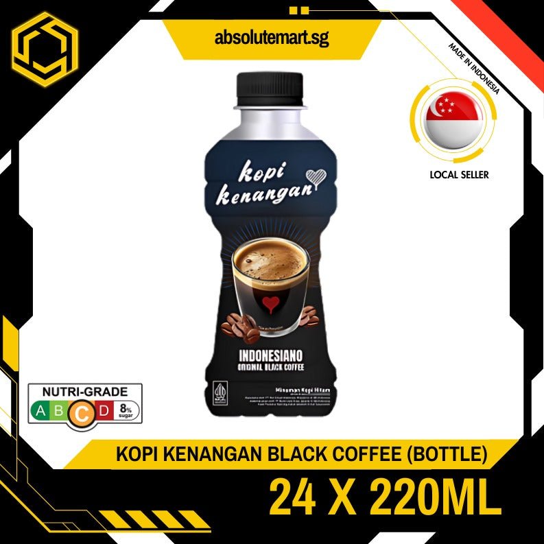 KOPI KENANGAN Indonesiano Black Coffee 200ML X 24 (BOTTLE) - ABSOLUTE MARTKOPI KENANGAN Indonesiano Black Coffee 200ML X 24 (BOTTLE)