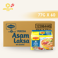 MAGGI Noodles Asam Laksa Flavour 12 X 5 X 77G (60 PACKETS) - ABSOLUTE MARTMAGGI Noodles Asam Laksa Flavour 12 X 5 X 77G (60 PACKETS)Instant Noodles