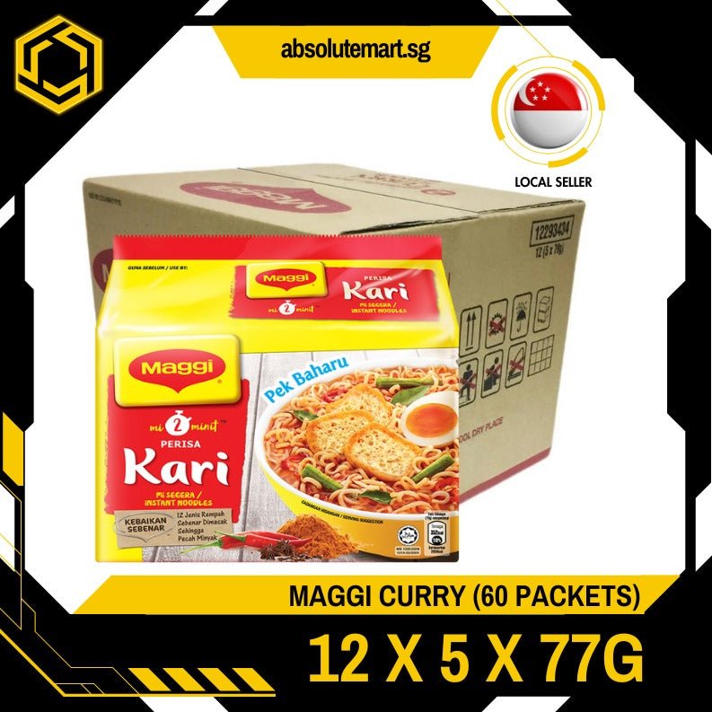 MAGGI Noodles Curry Flavour 12 X 5 X 77G 60 PACKETS ABSOLUTE MART maggi-noodles-curry-flavour-12-x-5-x-77g-60-packets-absolute-mart