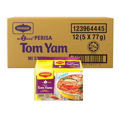 MAGGI Noodles Tom Yam Flavour 12 X 5 X 77G (60 PACKETS) - ABSOLUTE MARTMAGGI Noodles Tom Yam Flavour 12 X 5 X 77G (60 PACKETS)Instant Noodles