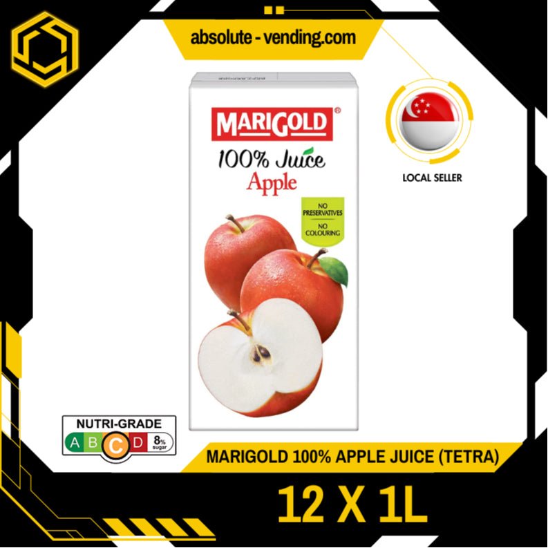 MARIGOLD 100% Apple Juice 1L X 12 (TETRA) - ABSOLUTE MARTMARIGOLD 100% Apple Juice 1L X 12 (TETRA)