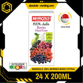 MARIGOLD 100% Berries Mixed Fruit Juice 200ML X 24 (TETRA) - ABSOLUTE MARTMARIGOLD 100% Berries Mixed Fruit Juice 200ML X 24 (TETRA)