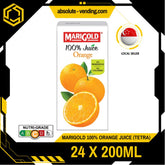MARIGOLD 100% Orange Juice 200ML X 24 (TETRA) - ABSOLUTE MARTMARIGOLD 100% Orange Juice 200ML X 24 (TETRA)