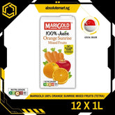 MARIGOLD 100% Orange Sunrise Mixed Fruit Juice 1L X 12 (TETRA) - ABSOLUTE MARTMARIGOLD 100% Orange Sunrise Mixed Fruit Juice 1L X 12 (TETRA)