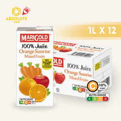 MARIGOLD 100% Orange Sunrise Mixed Fruit Juice 1L X 12 (TETRA) - ABSOLUTE MARTMARIGOLD 100% Orange Sunrise Mixed Fruit Juice 1L X 12 (TETRA)Juices