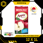 MARIGOLD Fruit Drink Apple 1L X 12 (TETRA) - ABSOLUTE MARTMARIGOLD Fruit Drink Apple 1L X 12 (TETRA)
