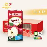 MARIGOLD Fruit Drink Apple Less Sugar 1L X 12 (TETRA) - ABSOLUTE MARTMARIGOLD Fruit Drink Apple Less Sugar 1L X 12 (TETRA)Fruit Drinks