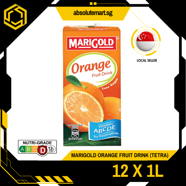 MARIGOLD Fruit Drink Orange 1L X 12 (TETRA) - ABSOLUTE MARTMARIGOLD Fruit Drink Orange 1L X 12 (TETRA)