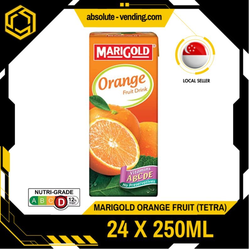 MARIGOLD Fruit Drink Orange 200ML X 24 (TETRA) - ABSOLUTE MARTMARIGOLD Fruit Drink Orange 200ML X 24 (TETRA)
