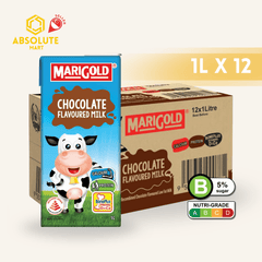 MARIGOLD UHT Chocolate Milk 1L X 12 (TETRA) - ABSOLUTE MARTMARIGOLD UHT Chocolate Milk 1L X 12 (TETRA)Chocolate Milk