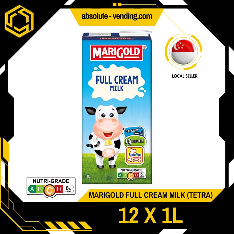 MARIGOLD UHT Full Cream Milk 1L X 12 (TETRA) - ABSOLUTE MARTMARIGOLD UHT Full Cream Milk 1L X 12 (TETRA)