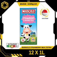 MARIGOLD UHT Strawberry Milk 1L X 12 (TETRA) - ABSOLUTE MARTMARIGOLD UHT Strawberry Milk 1L X 12 (TETRA)
